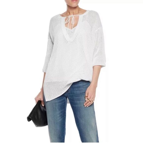 Theory crocheted sweater   - Picture 3 of 11